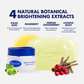Dermisa brightening cream closeup highlights hydrating, creamy texture