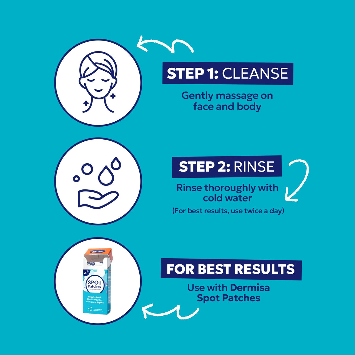 Using Dermisa bar soap in daily routine for clean skin.