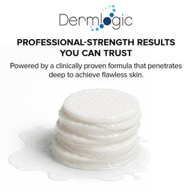 Dermlogic glycolic acid action promoting brighter smoother skin texture