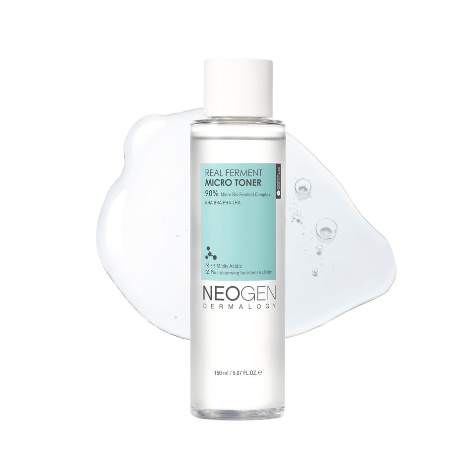 DERMALOGY by NEOGENLAB Real Ferment Toner bottle promotes gentle exfoliation.