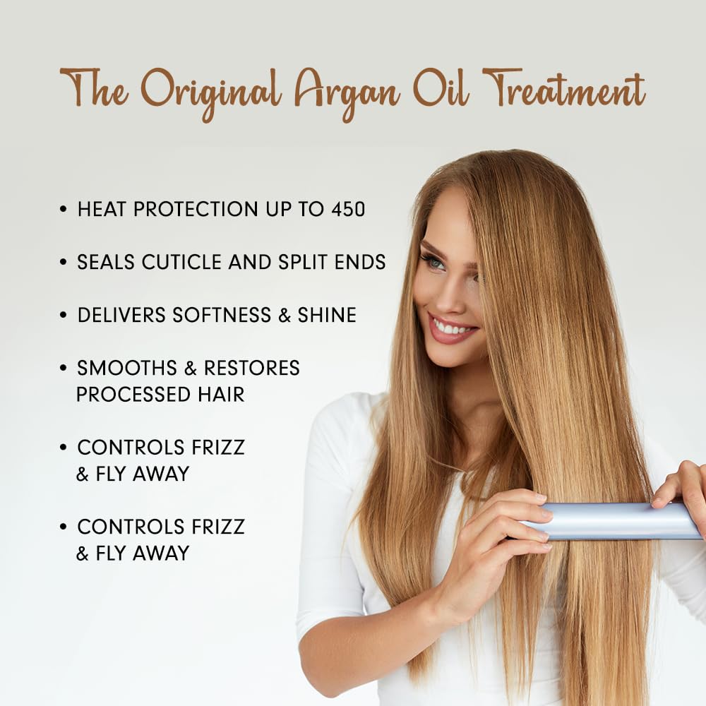 DermOrganic Original Argan Oil Leave-In application pump ready for easy nourishment