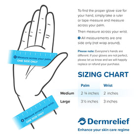 Dermrelief cotton gloves with washing bag included in the set