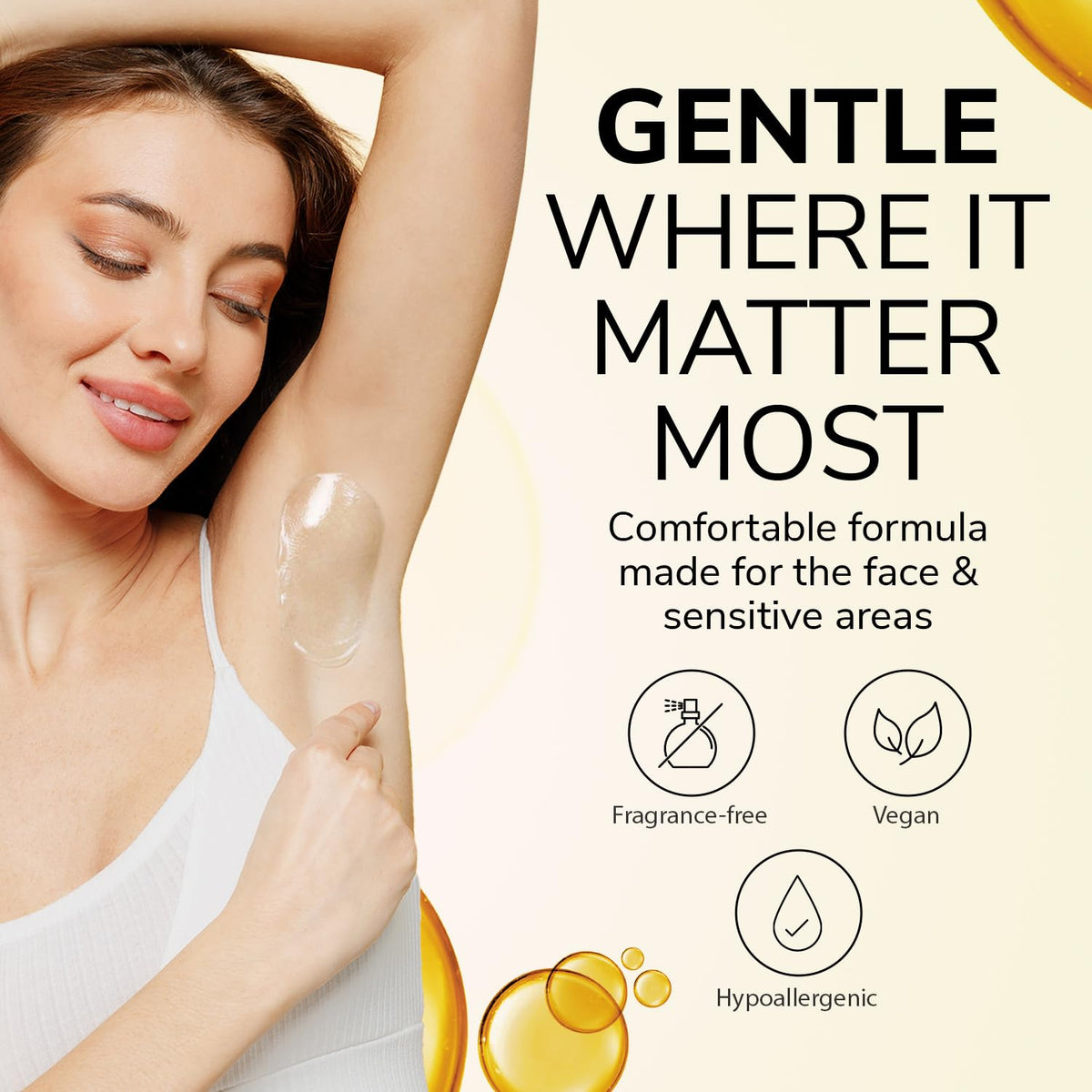 Dermwax Elite Naked Clear wax melt low temp enables gentle, safer handling.
