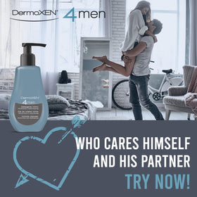 DERMOXEN bottle dispense offers easy, controlled application in the shower.