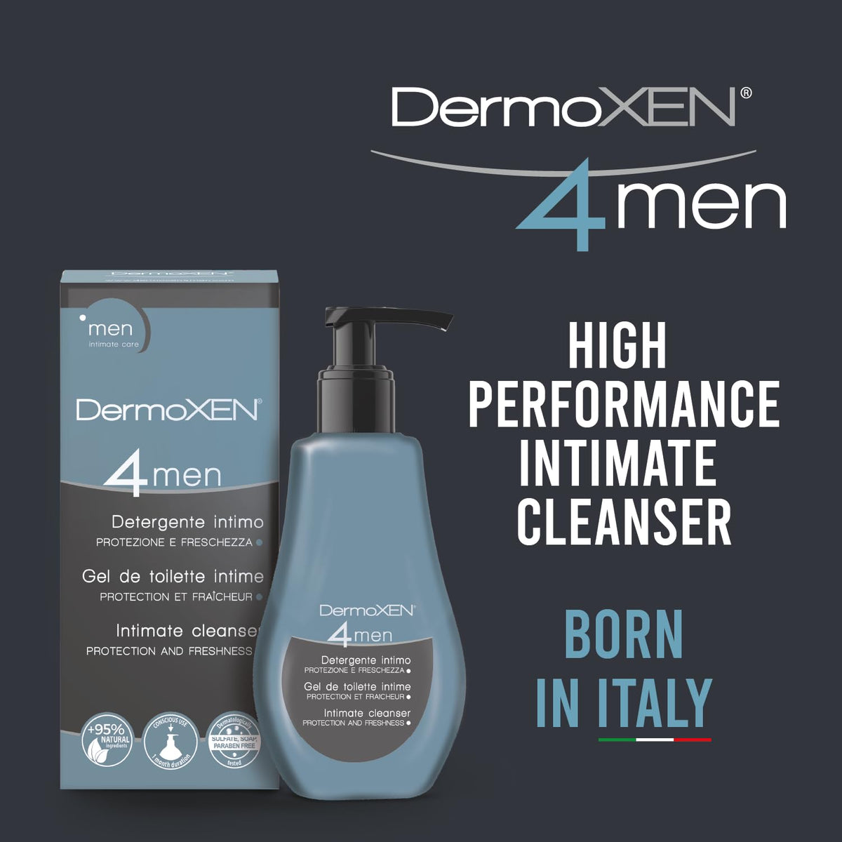 DERMOXEN menthol fresh gel with a cool, refreshing feel.