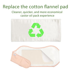 DEROWN flannel for abdomen use providing a comfortable surface with castor oil.