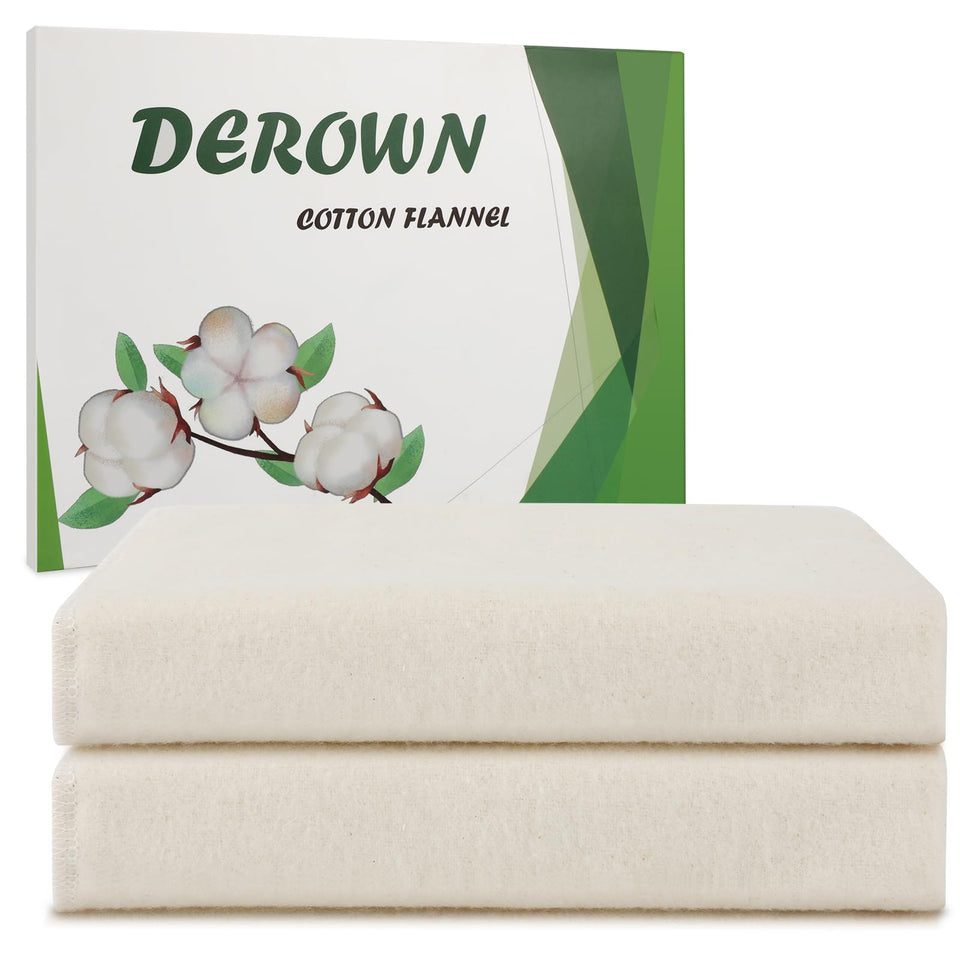 DEROWN castor oil pack flannel with absorbent texture for clean oil transfer.