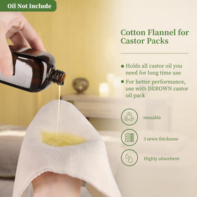 DEROWN unbleached cotton flannel feels soft against skin for comfortable sessions.