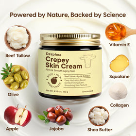 DERPHEA rich cream on arm skin delivering deep moisturization.