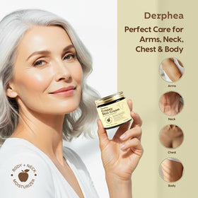 DERPHEA creamy texture seen in tub for easy daily use.