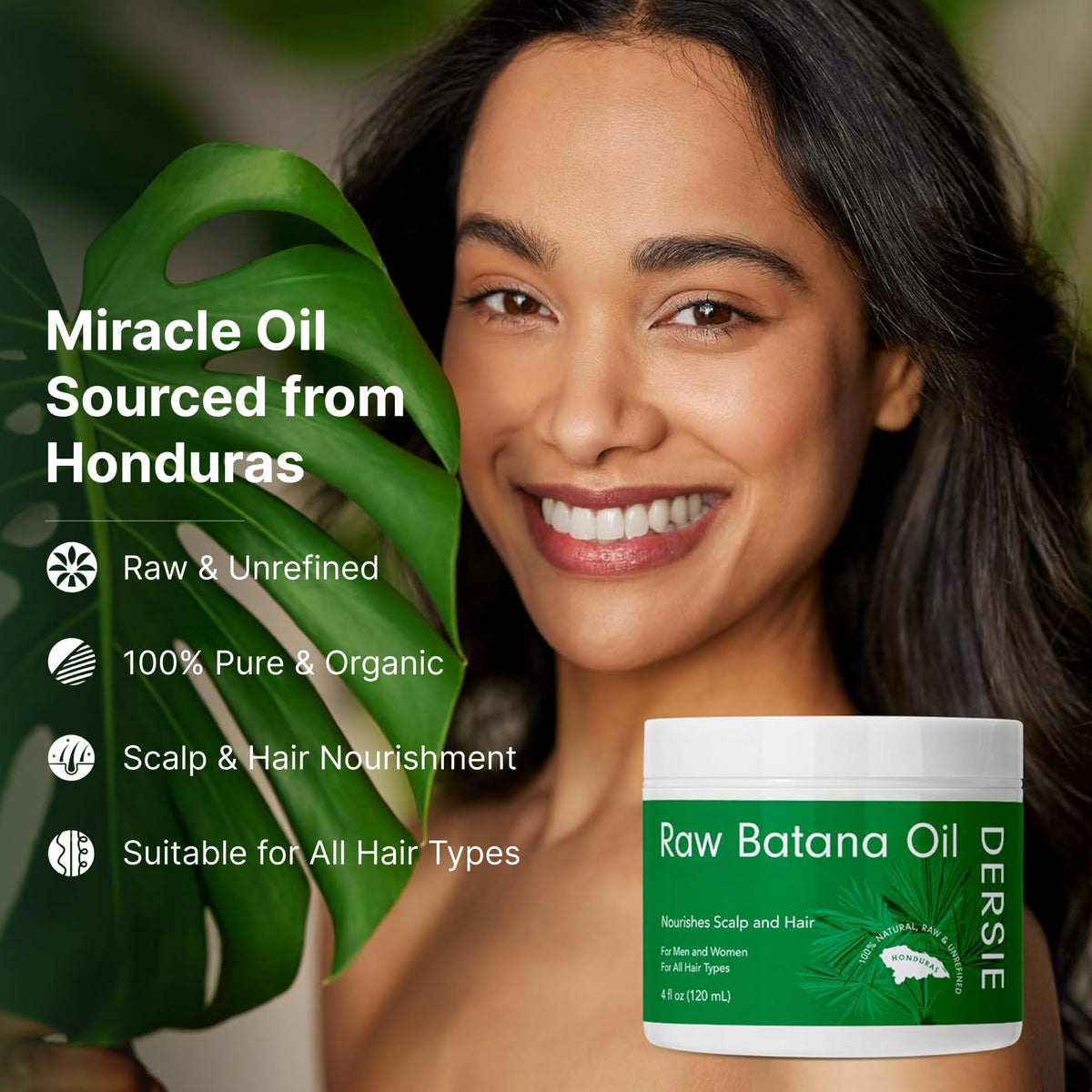 Dersie Batana Oil paste and oil on a vanity for smoother lengths
