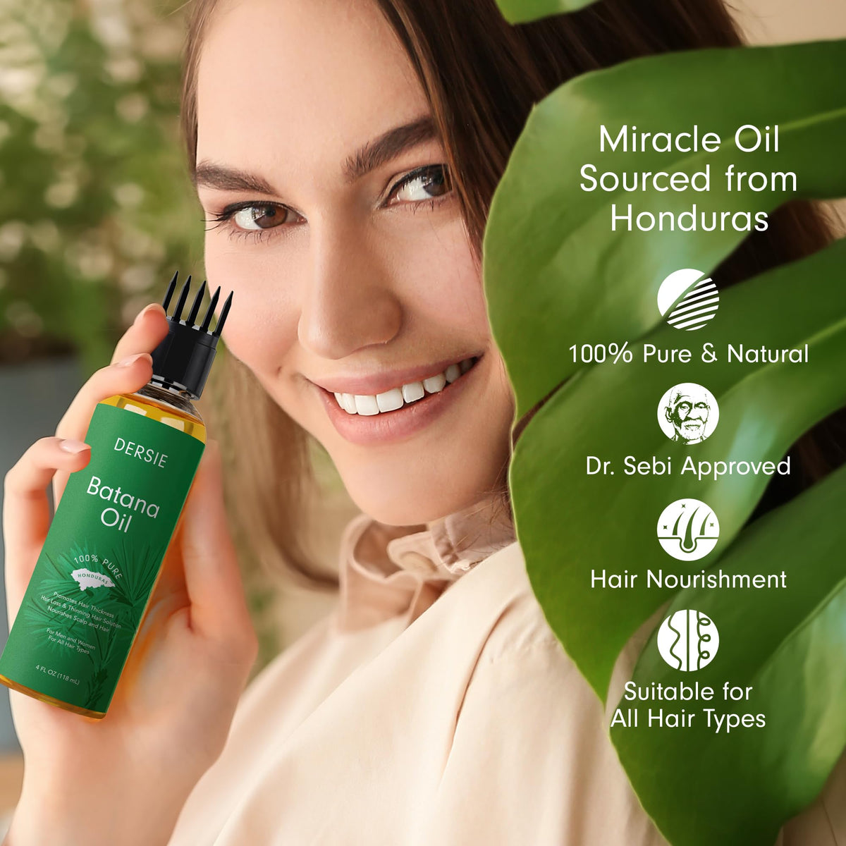 Dersie Batana Oil seeds image highlighting natural, pure ingredients.