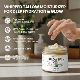 Dersie Tallow Sunscreen packaging flatlay ready for travel and outdoor use.