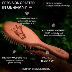 Elegant gift for natural hair care lovers with a butterfly engraving.