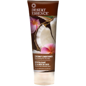 Desert Essence Coconut Shampoo lather demonstrates gentle cleansing for daily use.