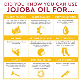 Desert Essence Jojoba Oil applied to skin for moisture.