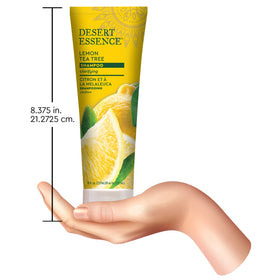 Desert Essence Lemon Shampoo on-shelf display showing the 2-pack offer.