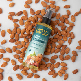 Desert Essence vegan and cruelty-free label signals clean beauty promise.