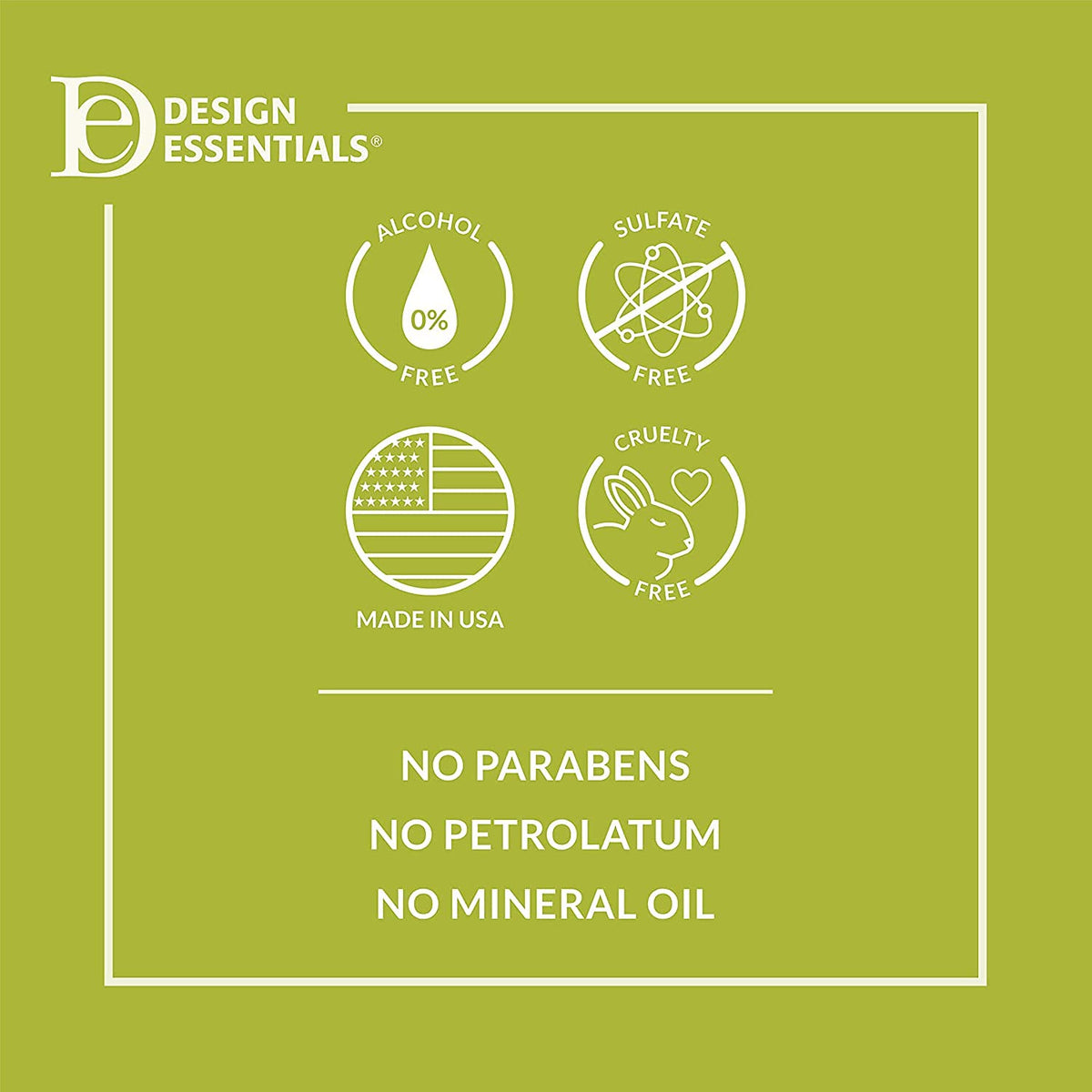 Design Essentials Mousse applied to damp hair for soft, pliable hold.