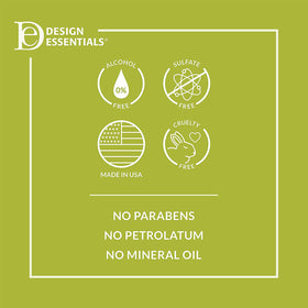 Design Essentials Mousse applied to damp hair for soft, pliable hold.