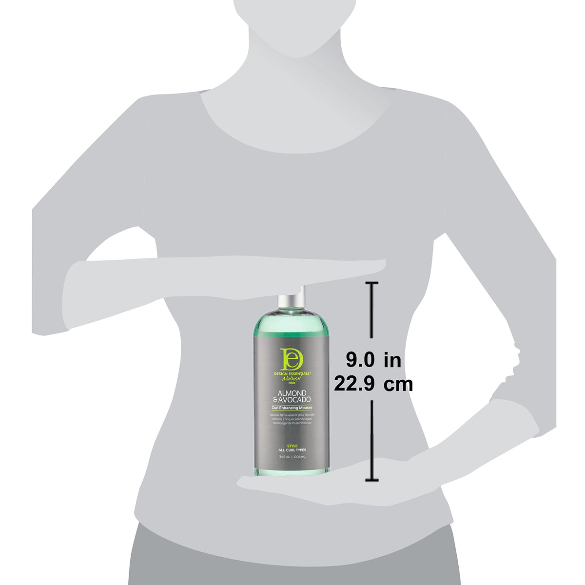 Design Essentials mousse fragrance close-up with pleasant daily scent.