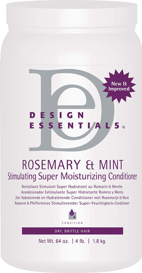 Design Essentials Rosemary & Mint conditioner bottle for scalp refreshment and hydration