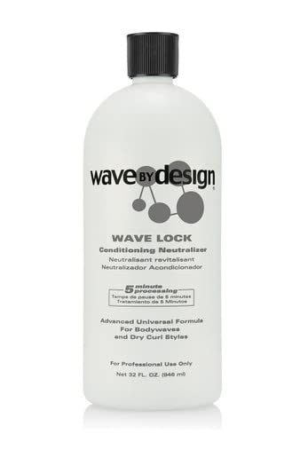 Design Essentials Wave Lock Conditioning Neutralizer bottle defines waves with shine