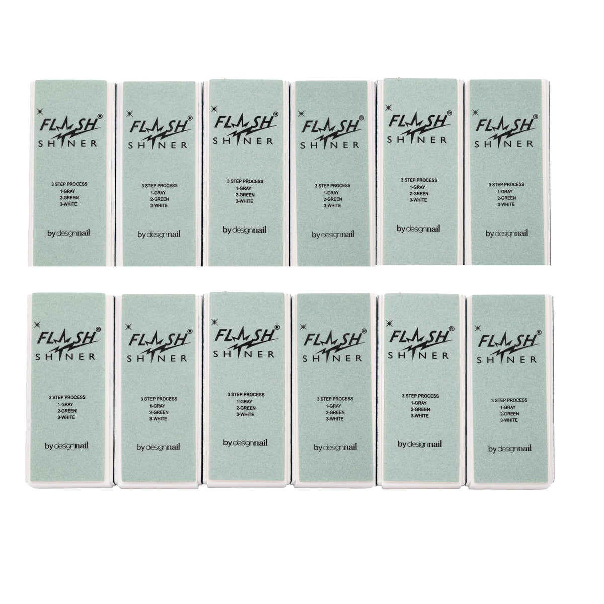 Design Nail Flash Shiner Block gray-black smoothing for a smoother natural nail surface