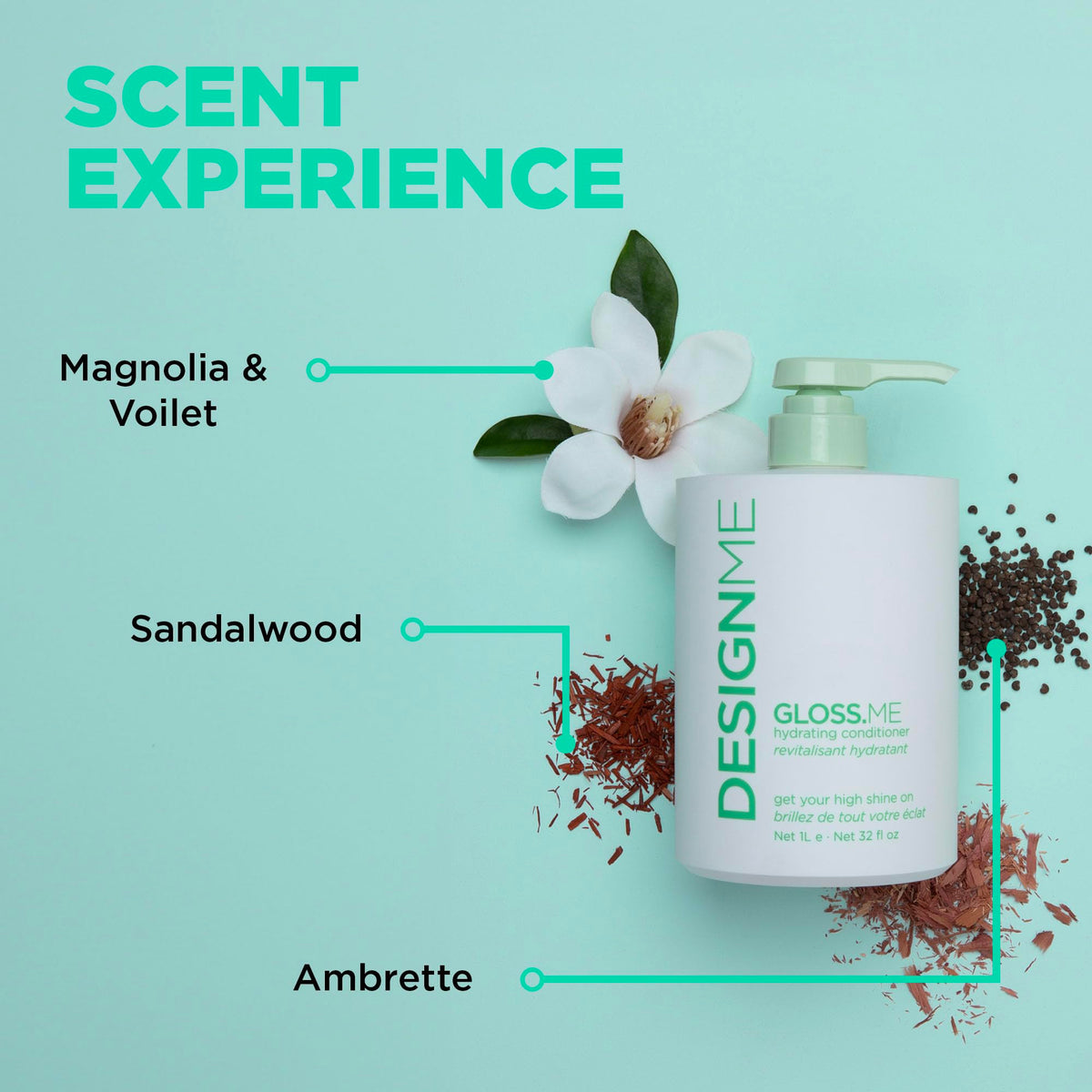 Design.Me Hydrating Conditioner with hemp oil for resilience