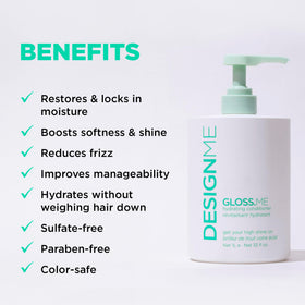 Design.Me Hydrating Conditioner pump in use for easy application