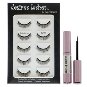 DESIRES LASHES Olivia magnetic lashes in 3D for natural-looking fullness.