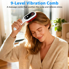 Desron LED therapy with red and blue lights promoting refreshed scalp
