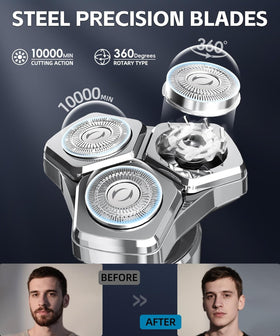 Detona razor ten-thousand-rpm motor for fast, smooth results.