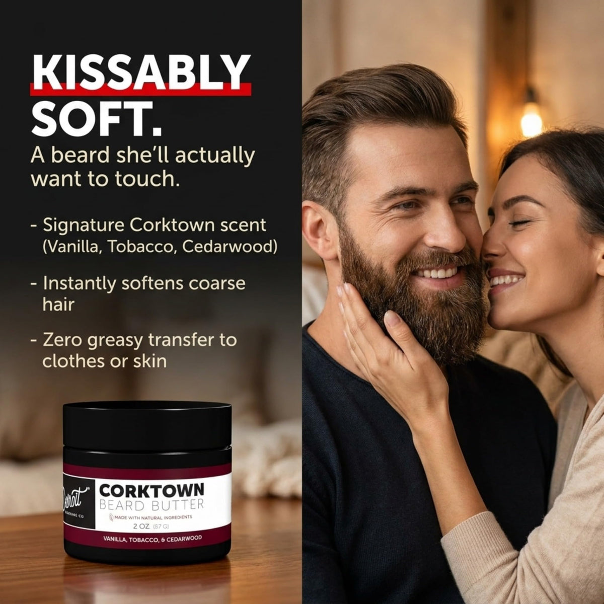 Detroit Grooming Co. Packaging and travel-friendly 2oz jar for grooming.