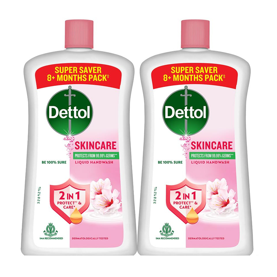 Dettol Skincare Liquid Handwash bottle front showing the clean design for daily use
