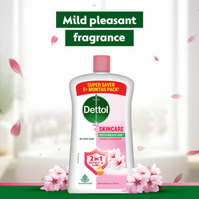 Dettol Skincare Liquid Handwash hands washing scene emphasizes hygiene