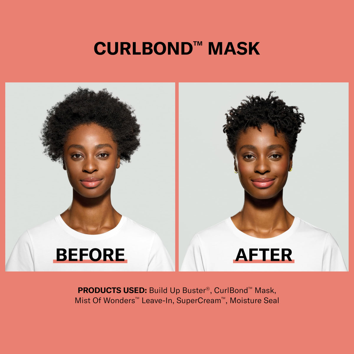 Applying DevaCurl CurlBond mask Cozy Getaway to damp curls