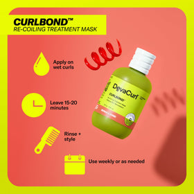 Creamy texture of DevaCurl CurlBond mask Cozy Getaway
