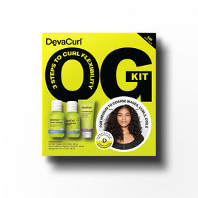 DevaCurl OG Kit frizz control across different curl patterns.