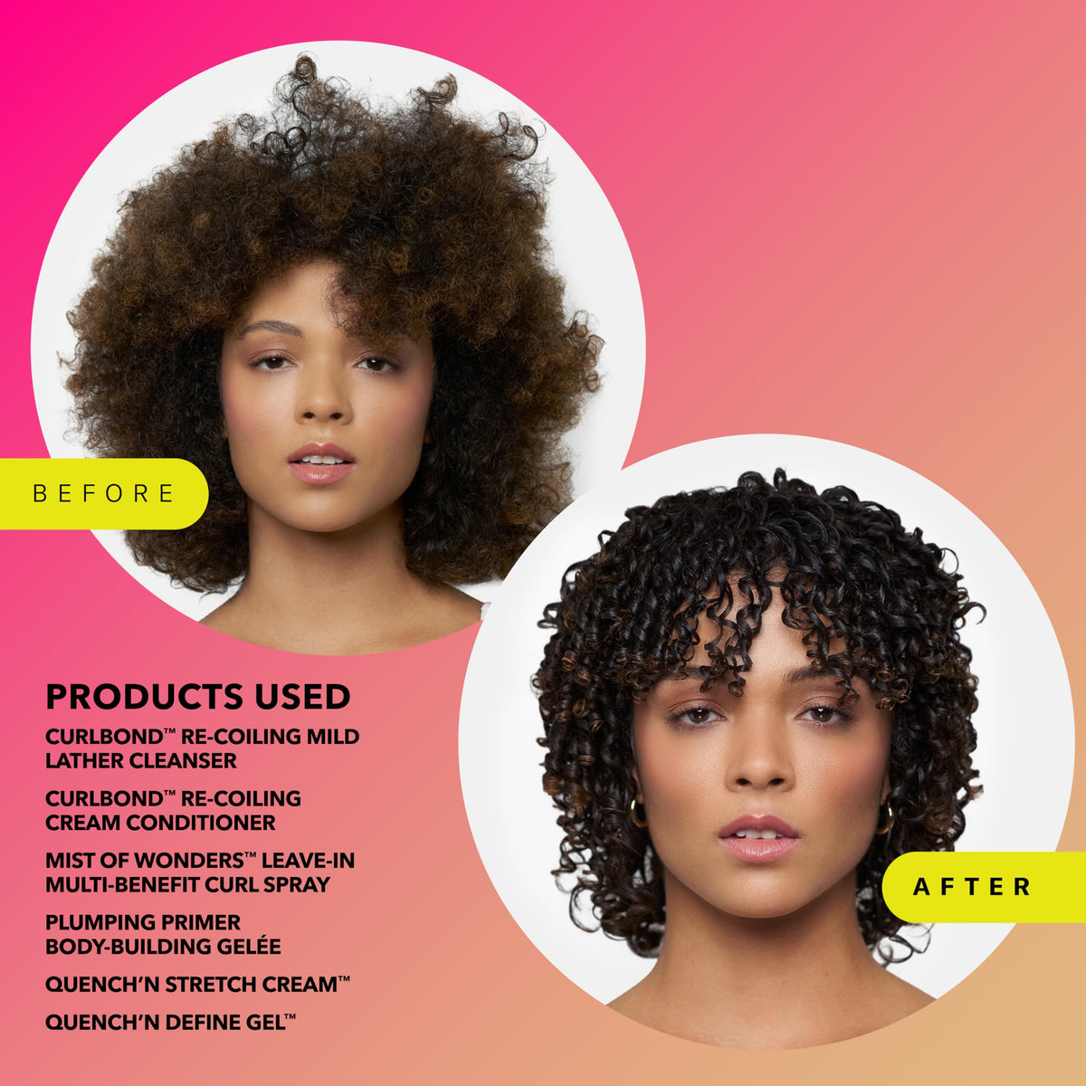 Quench'n Stretch cream defines curls with soft shine.