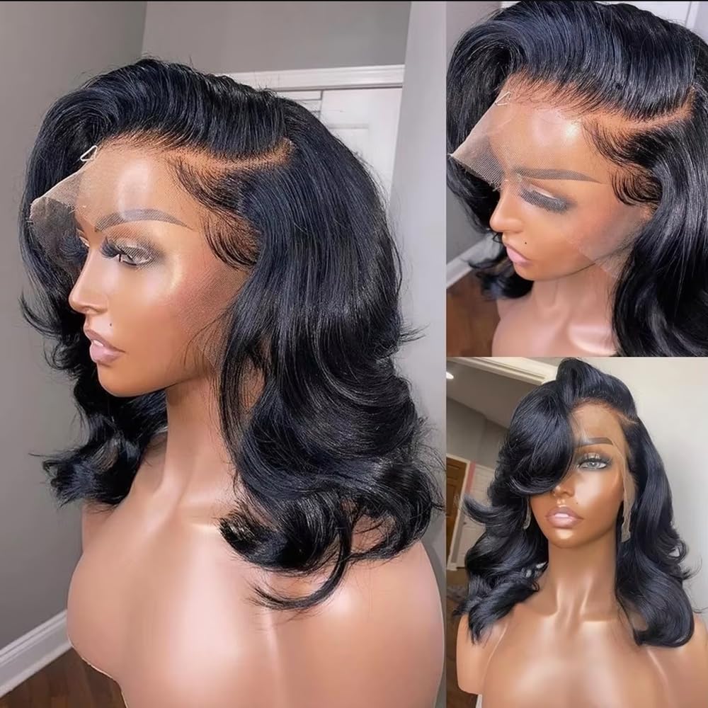 Devonia 13x4 lace front detail blends with skin for seamless wear.