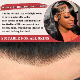 Devonia pre-plucked front wig ready to style for a polished look.