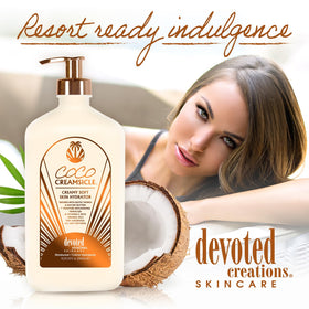 Bacuri butter and Monoi oils collage nourishing the skin barrier.