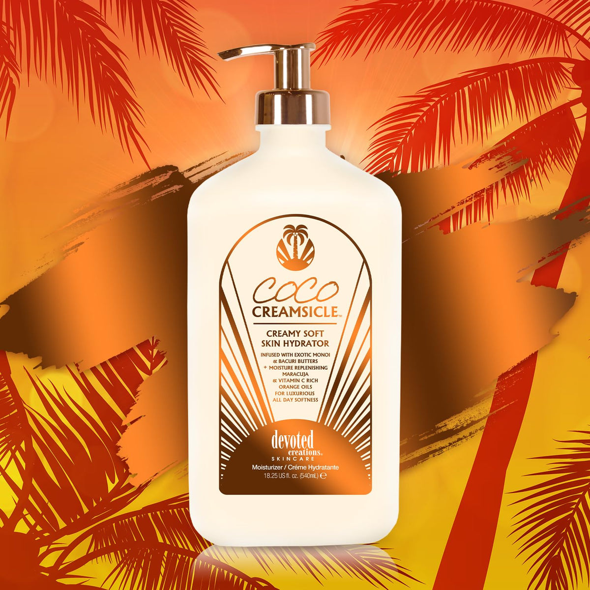 Coco Creamsicle fragrance twist evokes a tropical spa-like shower experience.