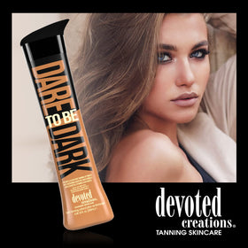 Devoted Creations Dare to be Dark fragrance-free formula supports sensitive skin.