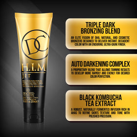 Devoted Creations HIM Jet black kombucha extract for texture refinement.