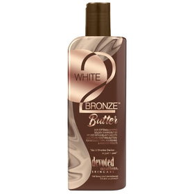 Devoted Creations White 2 Bronze Butter bottle application delivers deep hydration and a darker tan