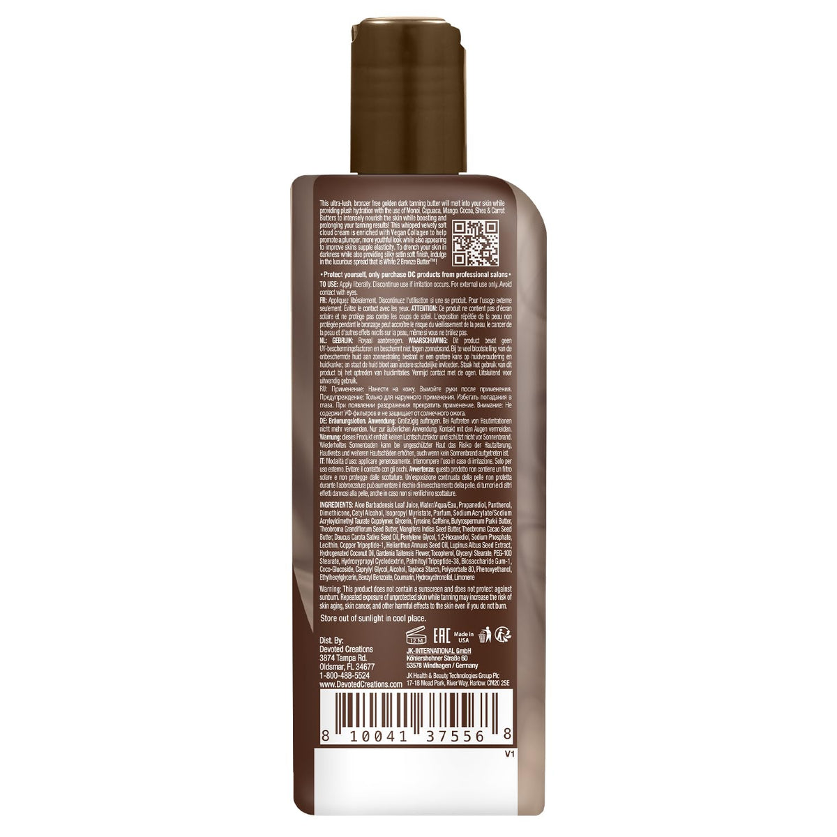 Devoted Creations White 2 Bronze Butter texture close-up for soft, hydrated skin