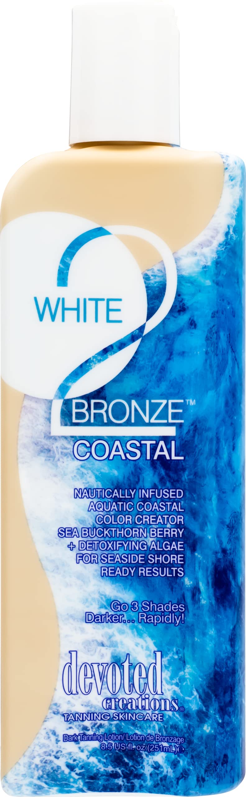 Devoted Creations White 2 Bronze Optimizer finish bronze tone with natural glow.