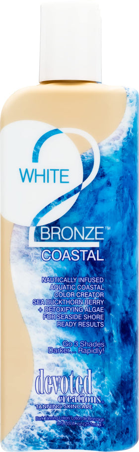 Devoted Creations White 2 Bronze Optimizer finish bronze tone with natural glow.
